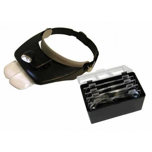 Optivizor cu LED cu set 4 lupe