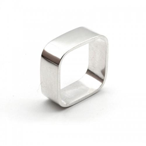 Baza Inel Argint tip verigheta profil platband 4 mm